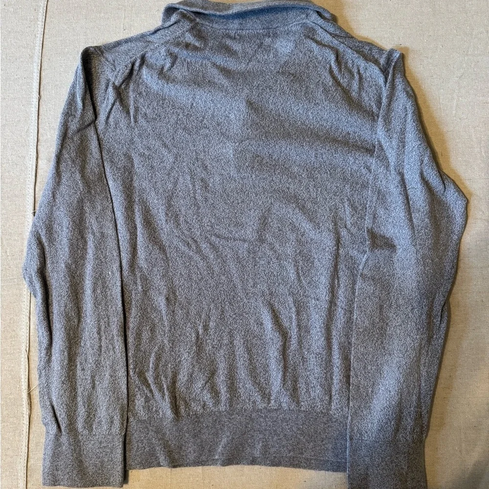 Banana Republic Men’s’ Charcoal Button-Up Knit Sweater